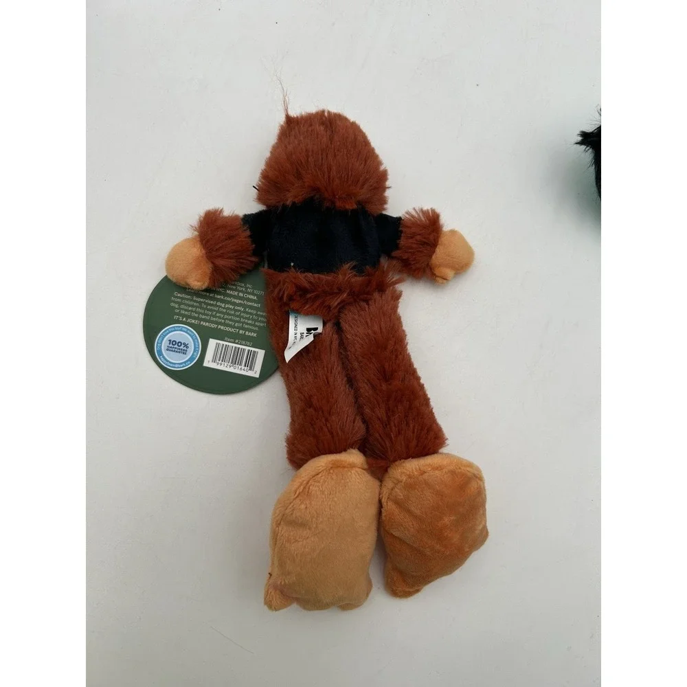 Bark Box Lot Of 3 Small Dog Toys Pup's Place Coffee Gigfoot Headbanger Hank New
